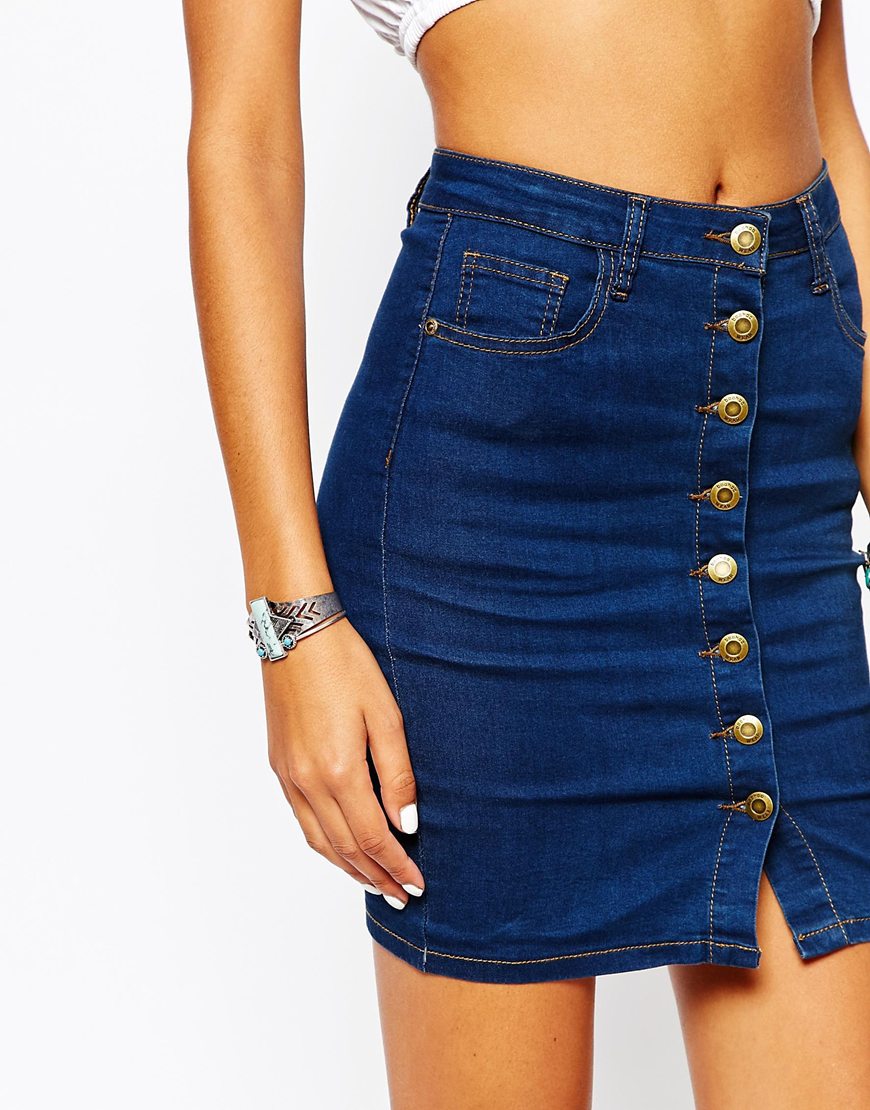 Denim Mini Skirt - Image 3